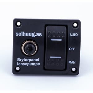 Bryterpanel for lensepumpe - Solhaug Skipselektro AS